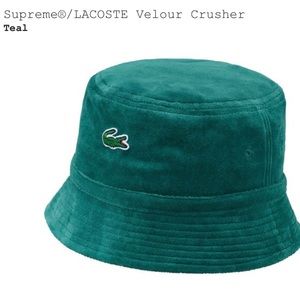 Supreme x Lacoste Bucket Hat (New) Collab - Teal